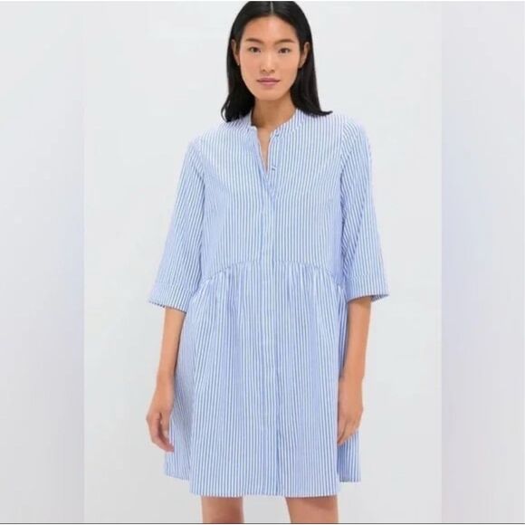 New Tuckernuck Blue Stripe Royal Shirt Dress Size XL - Picture 3 of 9